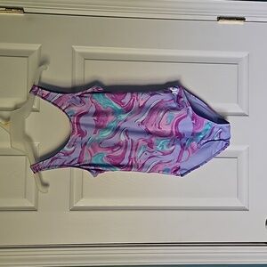 NWT Hurley Girls 1 Piece Swimsuit Size L 12-13 YRS